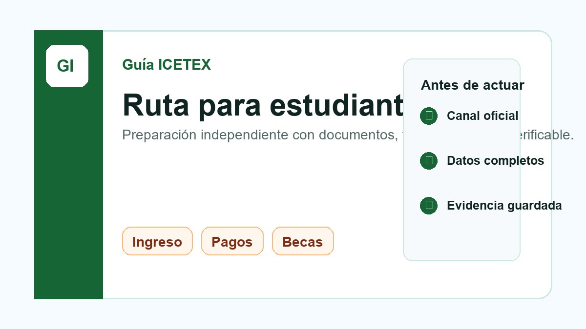 ICETEX para estudiantes: ingreso, crédito, pagos, becas y renovación