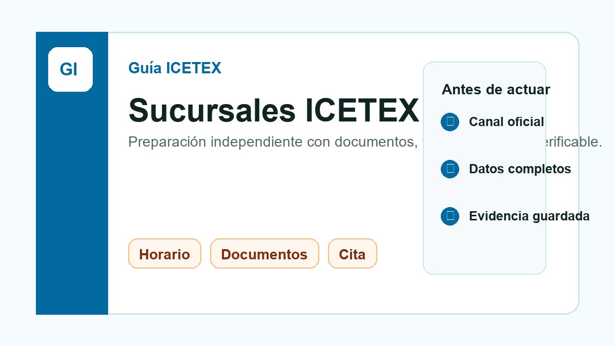 Sucursales ICETEX: horarios, documentos y cita antes de ir
